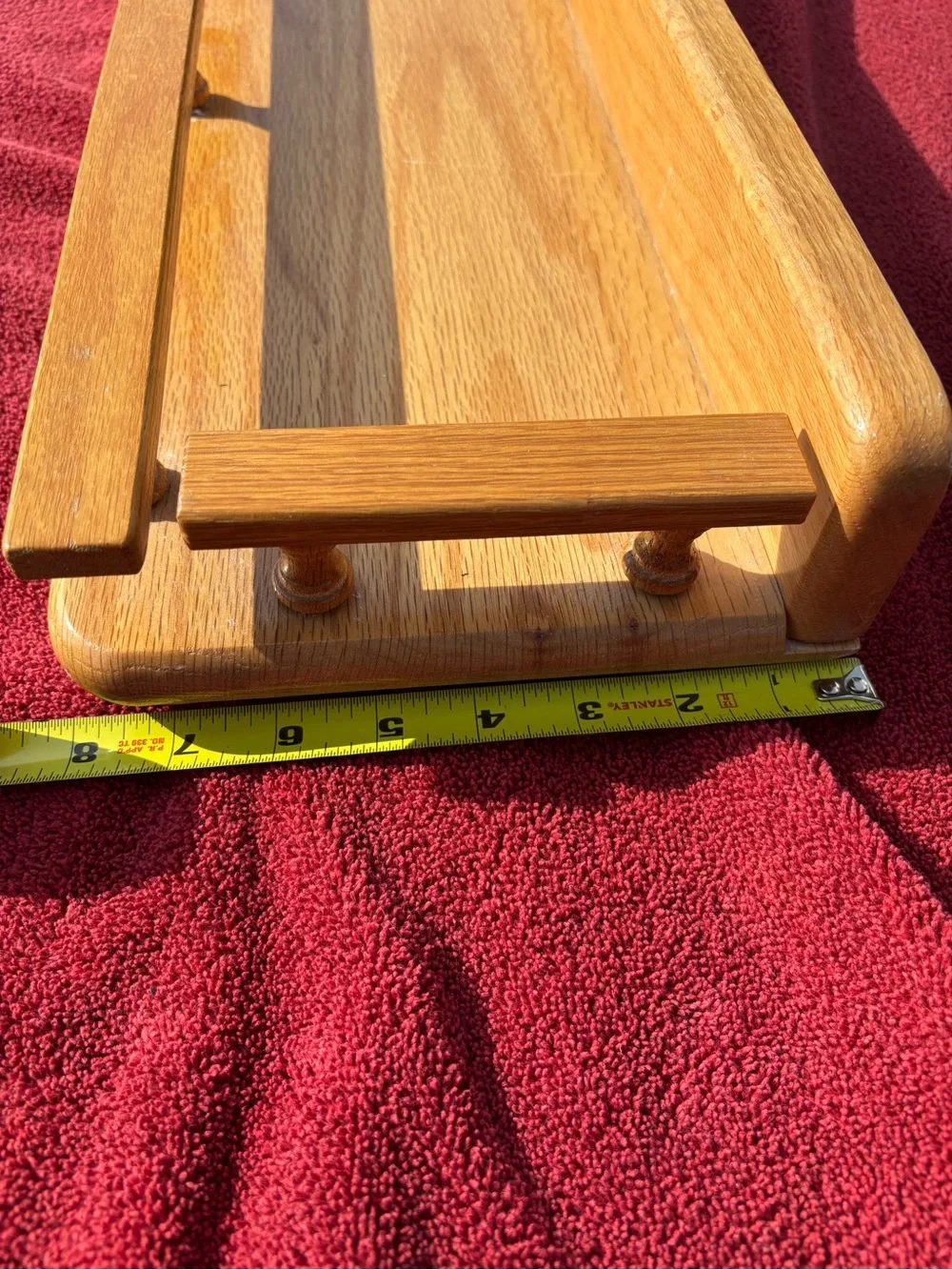 Vintage Oak Desktop or Vanity Tray - Natural Oak